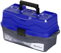 YAshchik dlya snastej Tackle Box trekhpolochnyj NISUS sinij