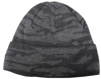 SHapka vyazannaya s otvorotom (chernyj kamuflyazh)