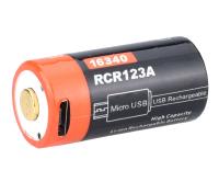 Akkumulyator 16340 FiTorch 650mAh s zaryadkoj USB 1