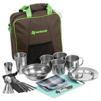 nabor-dlya-piknika-nisus-picnic-na-4-persony-korichnevyj 1