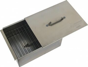 Koptil'nya Tonar (K-003) dvuhyarusnaya s poddonom dlya sbora zhira 380h280h170 (stal' 1,5mm)3