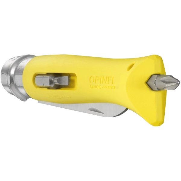 nozh-opinel-9-diy-nerzhaveyushchaya-stal-smennye-bity-zheltyj 3