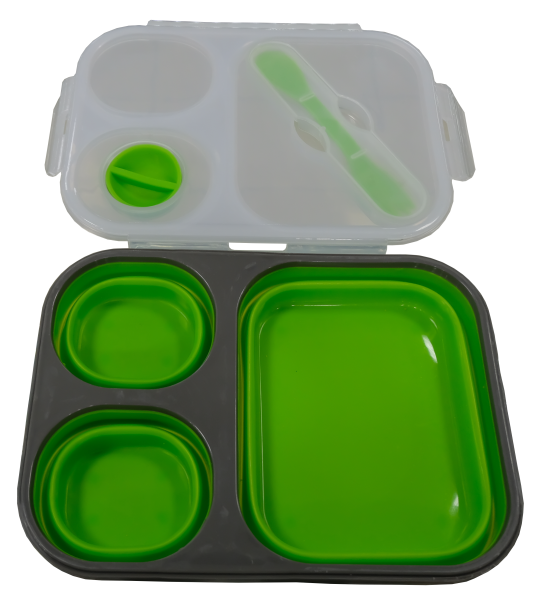 Kontejner Premier Fishing silikonovyj skladnoj 3 otseka s lovilkoj (PR-FH043)2