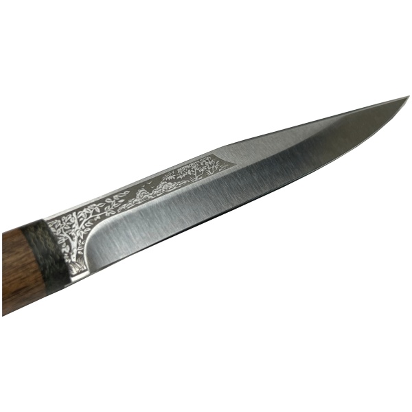 nozh-air-zanoza-elmax-tekstolit-derevo-tekstolit-hudozhestvennaya-gravirovka 3