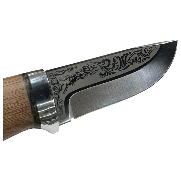 nozh-air-klychok-2-100h13m-alyuminij-derevo-alyuminij-hudozhestvennaya-gravirovka 3