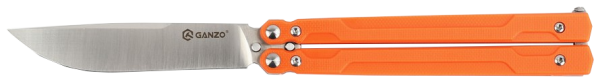 Nozh-babochka turisticheskij Ganzo G766-OR, oranzhevyj2