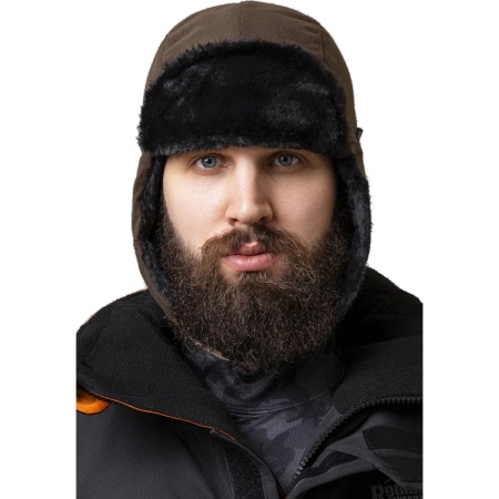 shapka-ushanka-remington-north-ice-brown 1