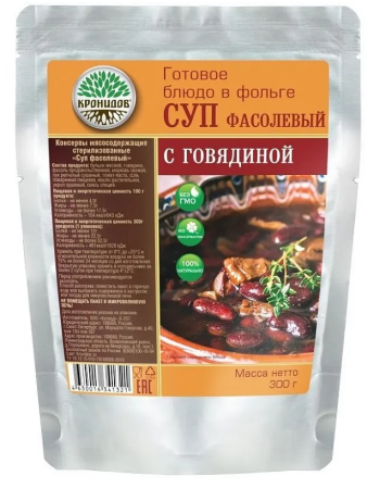 Sup Fasolevyj s govyadinoj Kronidov (300g)