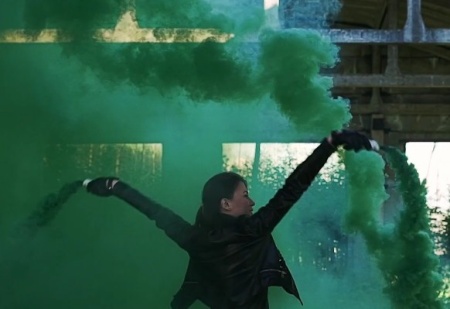 Fakel Dym smoking fountain zelenyj MA05092