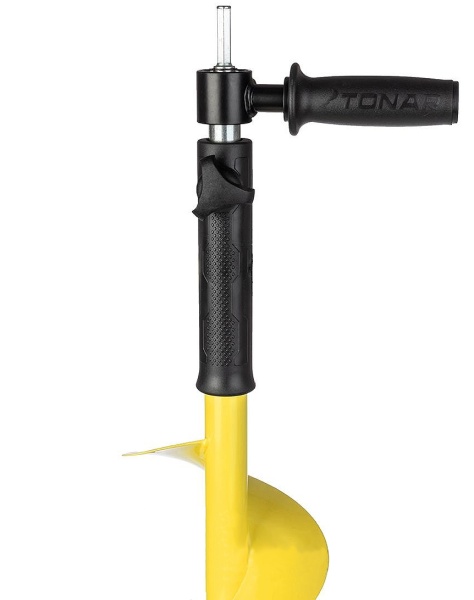 SHnek ledobura ICEBERG 160(R) steel head (pravoe vrashchenie) pod motobur3